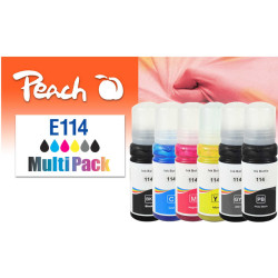 Peach 321706 tintes kārtridžs 6 pcs Saderība Standarta produktivitāte Melns, Tirkīzzils, Pelēks, Fuksīns, Dzeltens
