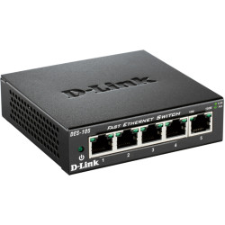 D-Link DES-105 5-Port Fast Ethernet Unmanaged Desktop Switch
