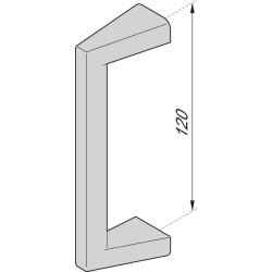 Schroff Front Handle, for Type R Side Panels