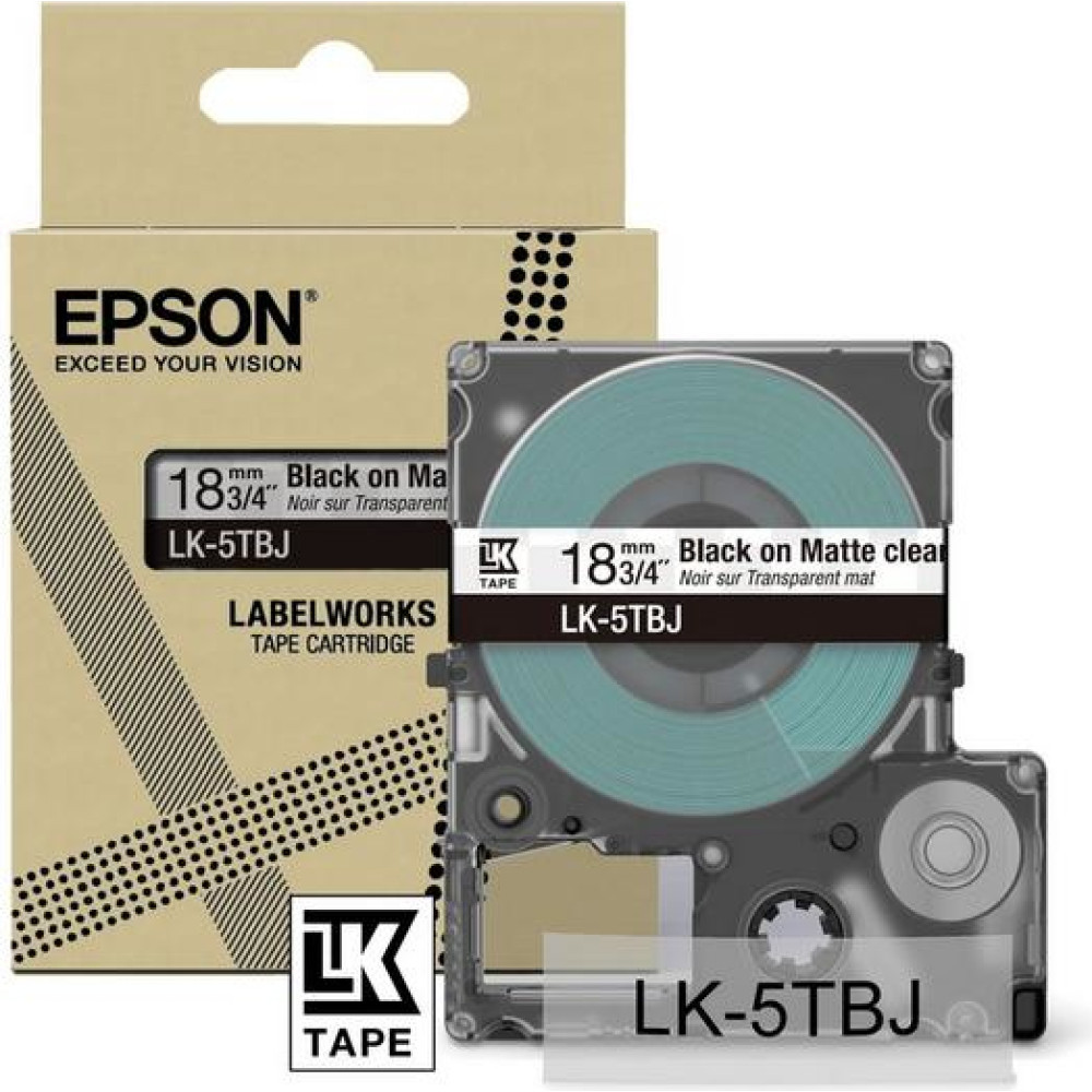 Epson LK-5TBJ Black, Transparent