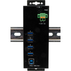 Exsys EX-1505HMVS 4-Port USB 3.2 Gen 1 Metall Hub mit 3.0A Strom an 4 Ports