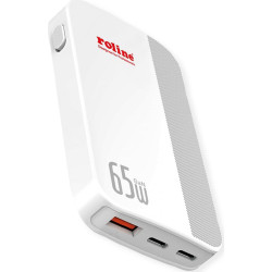 Roline Ultra Thin USB Wall Charger, 2x C, 1x A, 65W