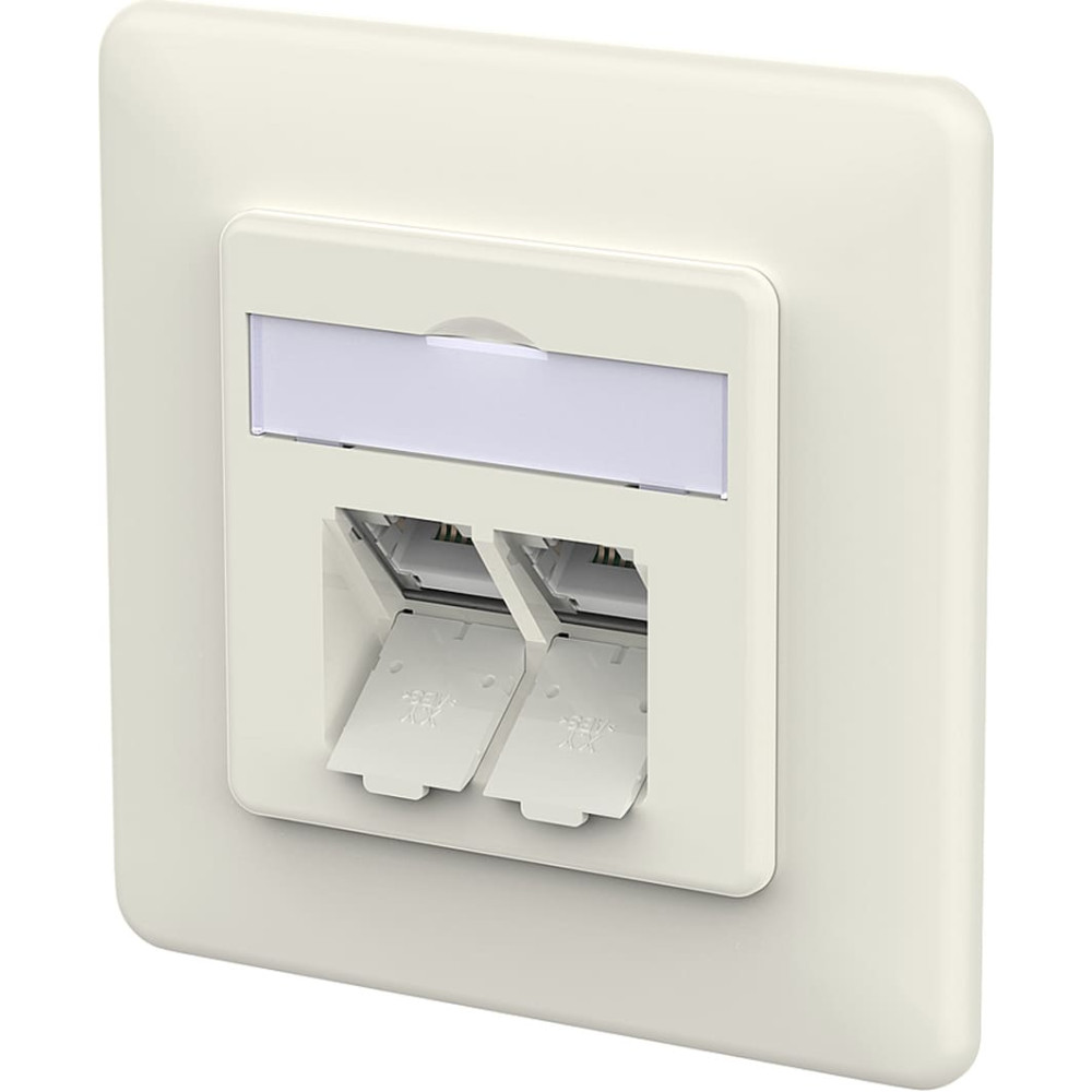 Metz Connect E-DAT C6A IDC Dose, 2 Port, UP, reinweiß