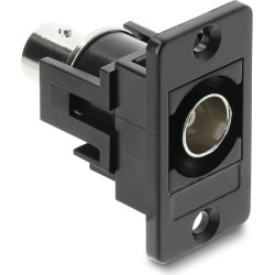 Delock Panel Mount BNC female BNC female black
