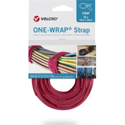 Velcro &reg; One Wrap&reg; Strap 13mm x 200mm, 25 St&uuml;ck, rot