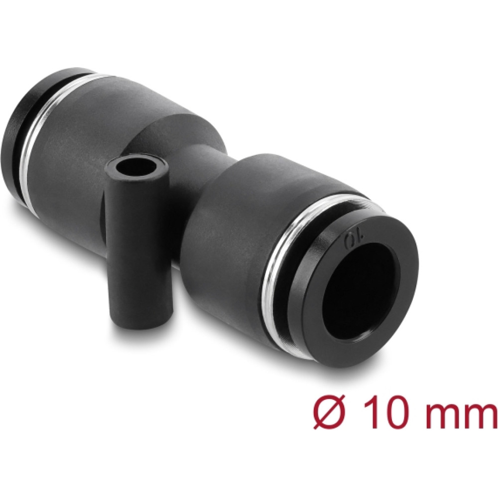 Delock Pneumatic Connector 10 mm with mounting hole straight