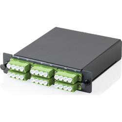 Digitus MPO cassette, singlemode OS2, LC/APC Quad, LC/APC to MPO, for 3 cassette fields