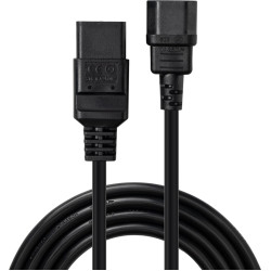 Lindy 2m C14 to C19 Mains Extension Cable, Black