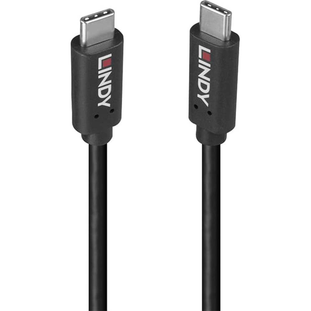 Lindy 1m USB 3.2 Type C Cable, 20Gbps, 100W PD, GRS