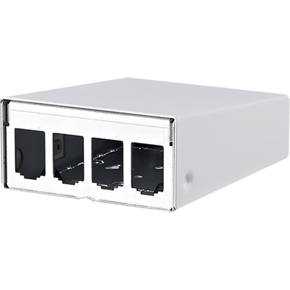 Metz Connect Modul AP-Geh&auml;use 4 Port reinwei&szlig; RAL9010