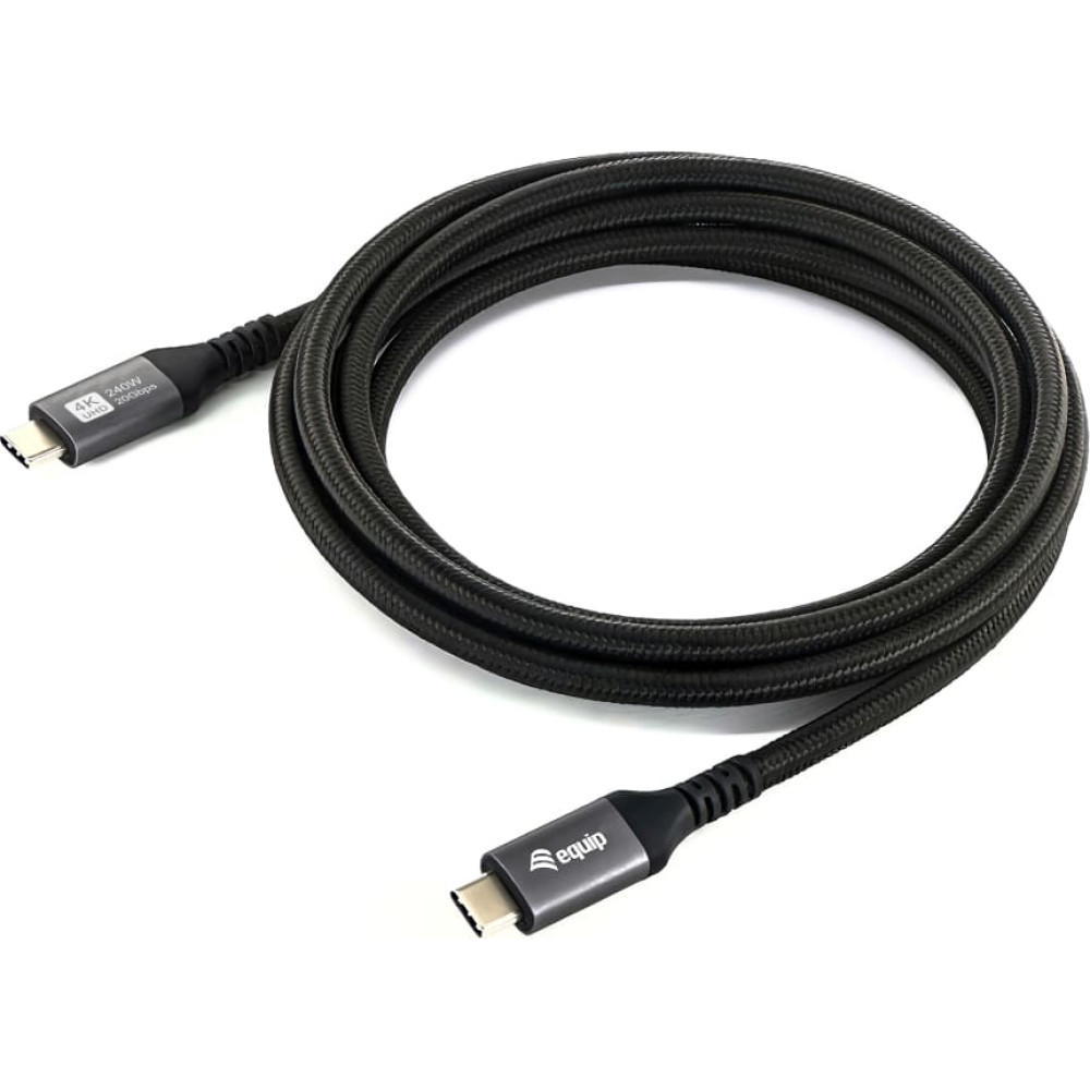 Equip 128384 USB kabelis USB4 Gen 2x2 3 m USB C Melns