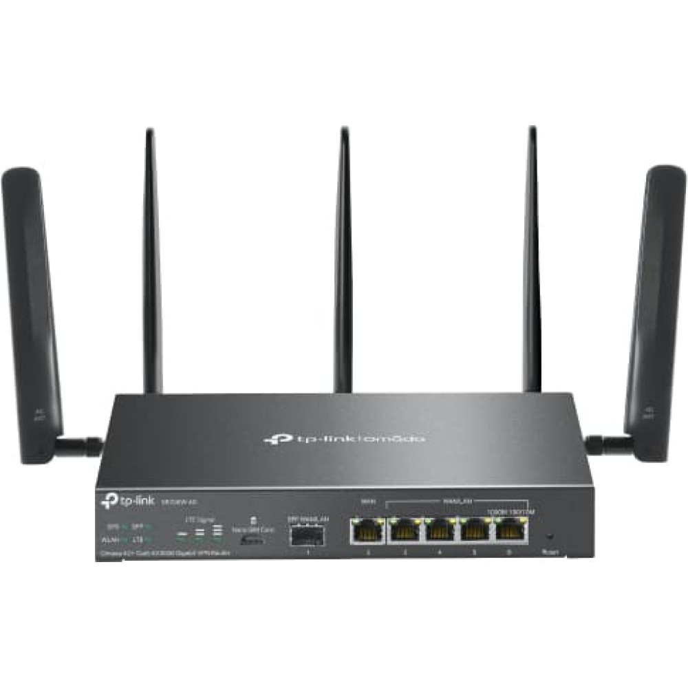 Tp-Link Omada ER706W-4G bezvadu rūteris Tīkls Gigabit Ethernet Divkār&scaron;ā frekvenču josla (2.4 GHz / 5 GHz) Melns