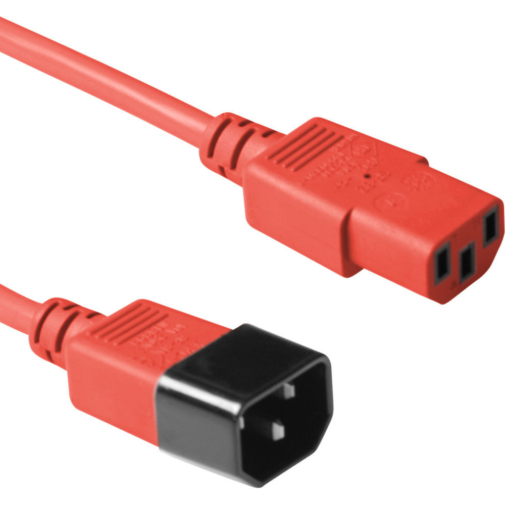 ACT POWERCORD C13-C14 RED    0.60M