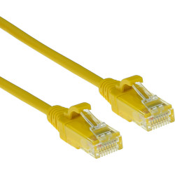 ACT CAT6 U/UTP SLIMLINE YL 7.00M