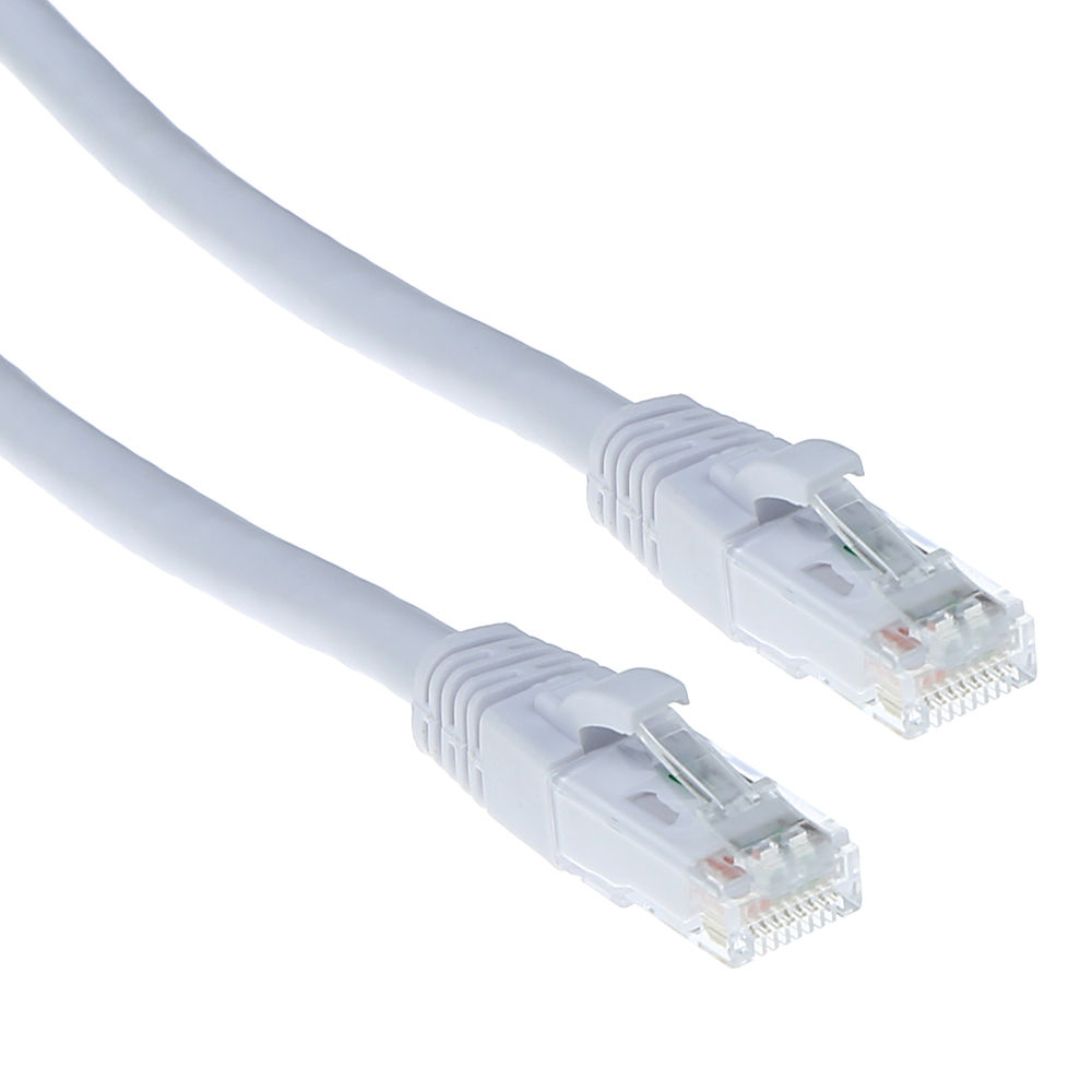 ACT CAT6A U/UTP SNAGLESS WT  5.00M