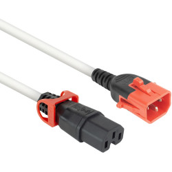 ACT POWERCORD C14DL-C15L WH 1.00M