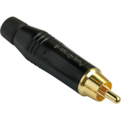 Amphenol RCA MALE PLUG BLACK