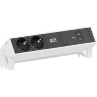 Bachmann DESK2 2xCEE7/3 1xUSB C/C 100W, L=0.2m RAL9010