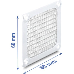 Delock Fan Grill 60 x 60 mm aluminum &ndash; fan dust filter with stainless steel filter mesh