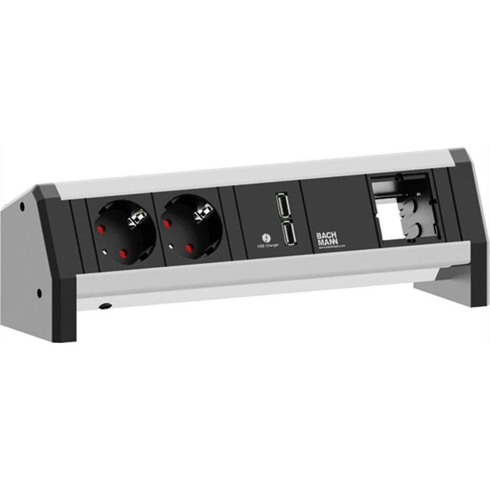 Bachmann DESK 2x earthing contact 1x USB Charger 1x ABD, 0 m