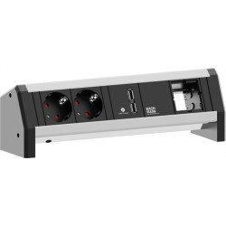 Bachmann DESK 2x earthing contact 1x USB Charger 1x ABD, 0 m