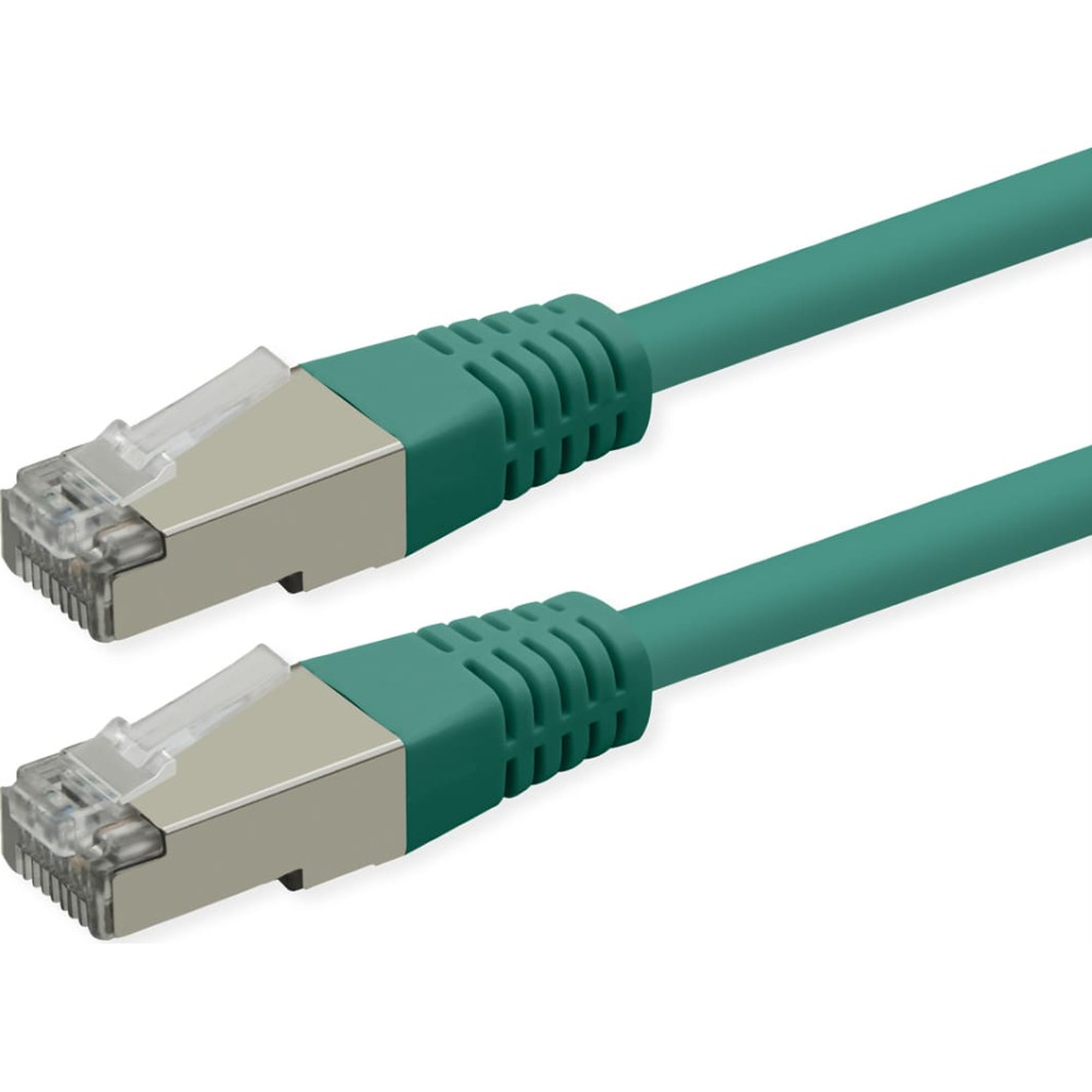 Roline S/FTP (PiMF) Patch Cord, Cat.6 (Class E), PoE, green, 1.5 m