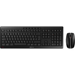 Cherry Stream Desktop Recharge keyboard Mouse included RF Wireless QWERTZ Swiss Black