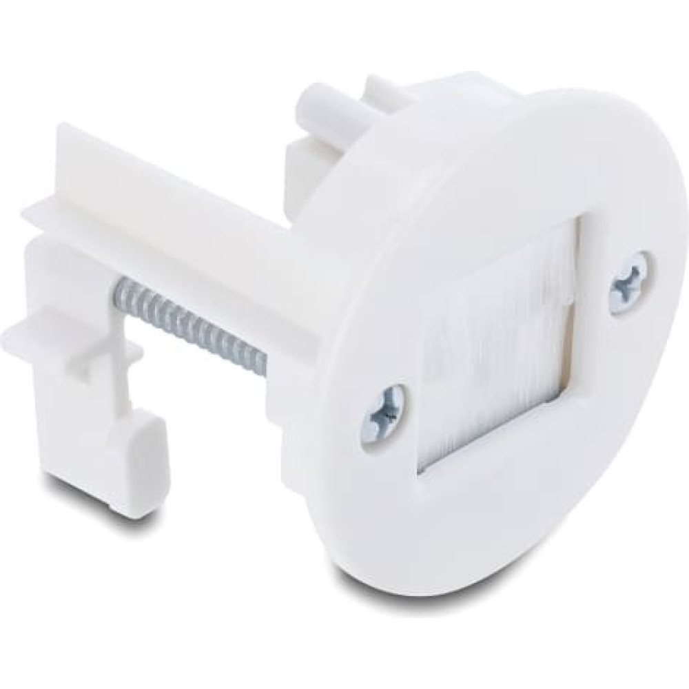 Delock Cable Bushing with brush for wall mounting / desktop mounting white