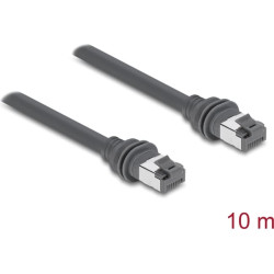 Delock RJ45 Patch Cable Cat.6 compatible with Starlink Gen3 - 10 m grey