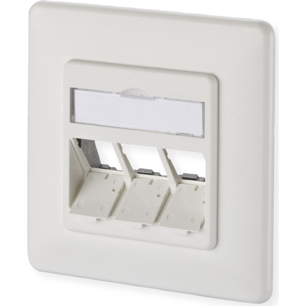 Metz Connect Modul Anschlussdose UP, 3 Port unbest&uuml;ckt reinwei&szlig;