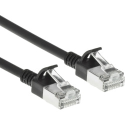 ACT CAT6A S/FTP SLIMLINE BK 3.00M