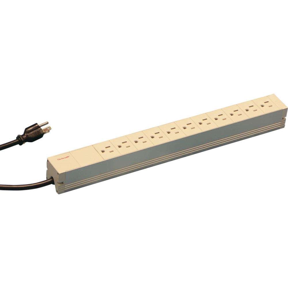 Schroff Socket Strip, USA, 11 Sockets, 19"