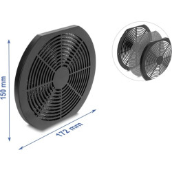 Delock Fan Grill with Dust Filter round 172 x 150 mm black