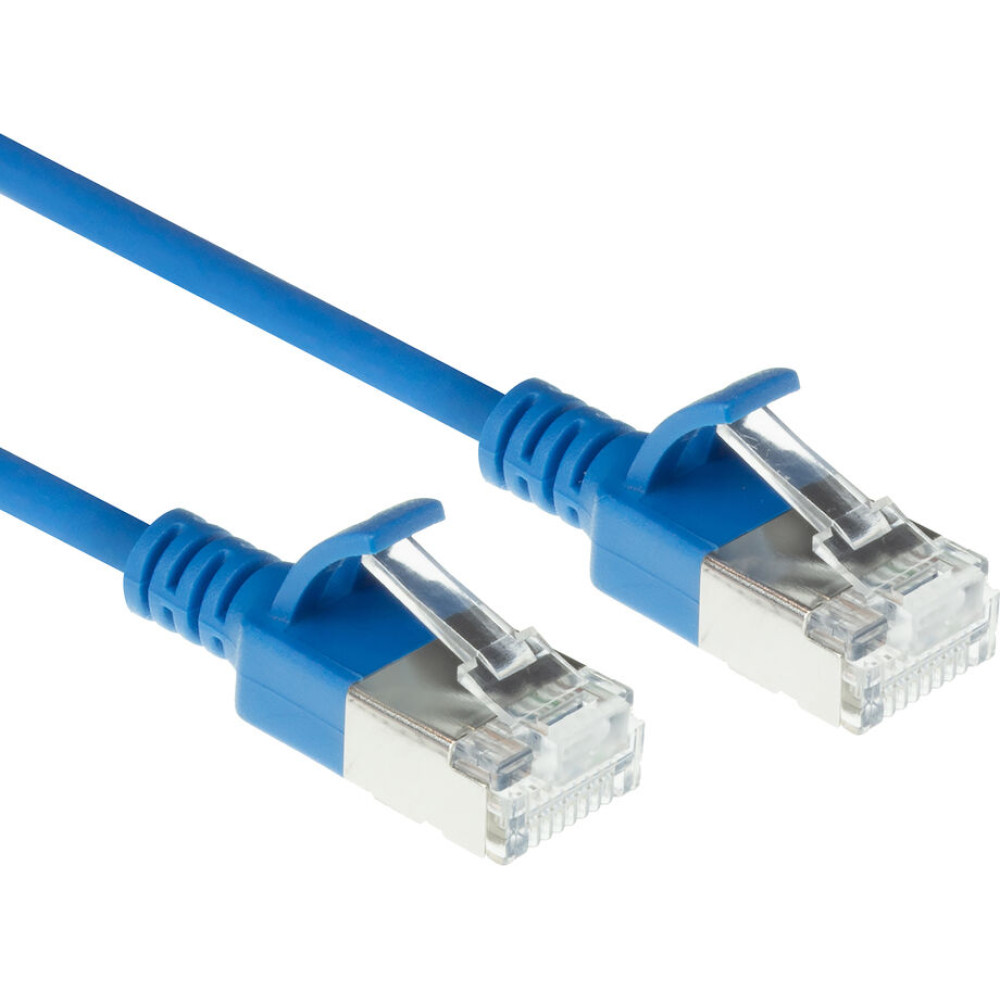 ACT CAT6A S/FTP SLIMLINE BU 1.50M
