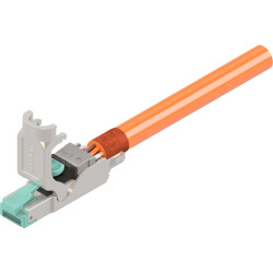 Easylan fixLink Stecker RJ45 shielded, Kat.6A (ISO/IEC) Silver