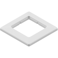 Easylan Cover frame single, White RAL 9010