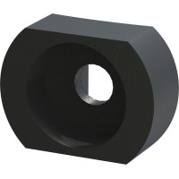 Schroff Sleeves for M2.5, Brass, Black, 100 pieces