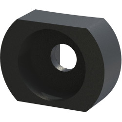 Schroff Sleeves for M2.5, Brass, Black, 100 pieces