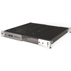 Schroff 19" Telescopic Shelf for Varistar, Novastar, Eurorack, 70 kg, RAL 7021, 553W 600D