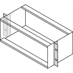 Schroff EuropacPRO 19" Bracket for Type F Side Panel, Depth Adjustable, 3 U
