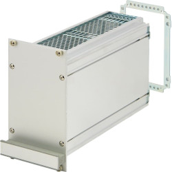Schroff Frame Type Plug-In Unit PRO Kit, Unshielded, Perforated, Multiple Connectors, 3 U, 21 HP, 167 mm