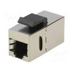 Logilink Keystone Kupplung 2X RJ45 STP     , Cat.5e, metall.