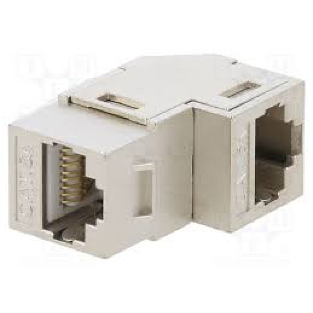 Logilink Keystone Kupplung 2X RJ45 STP, Cat.6A, 90°gewickelt