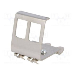 Logilink Hutschienenadapter f. 2xRJ45 Keystone Module,Metall