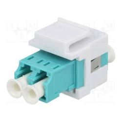 Logilink Keystone Modular Verbinder LC-Duplex Multi aqua/wei