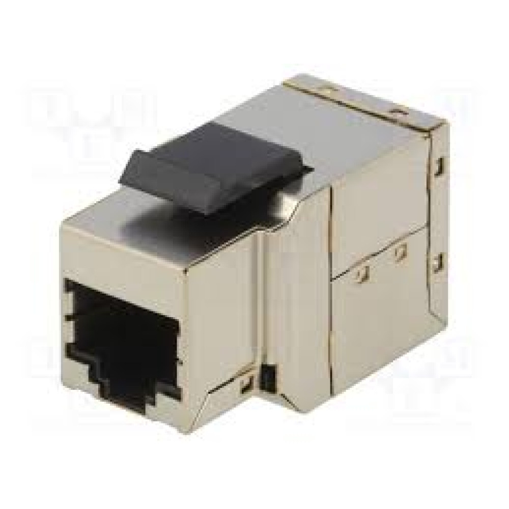 Logilink Keystone Kupplung 2X RJ45 STP 17mm, Cat.6A, Metall