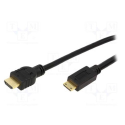 Logilink HDMI-Kabel Ethernet A -> mini St/St  1.00m sw