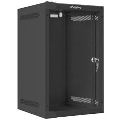 Lanberg 10"  9U 280x310 Wandgehäuse Glastür (FlatPack) sw