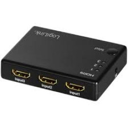 Logilink Switch HDMI 3x1-Port, 1080p/60Hz, HDCP,CEC,RC,smal