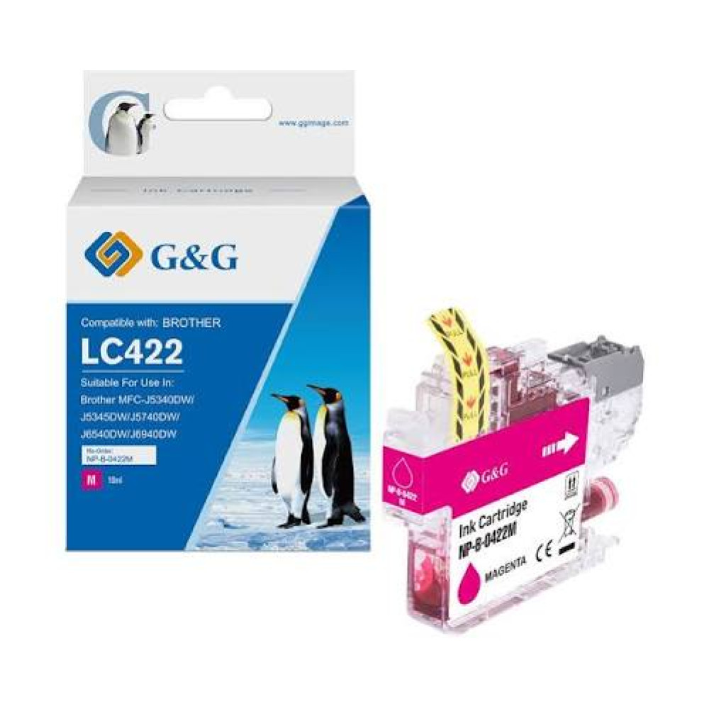 G&G Patrone Brother 422 LC422M Magenta (550 Seiten)